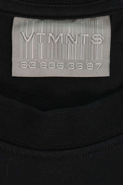 VTMNTS 22SS Barcode Logo Print T-Shirt Black Size L