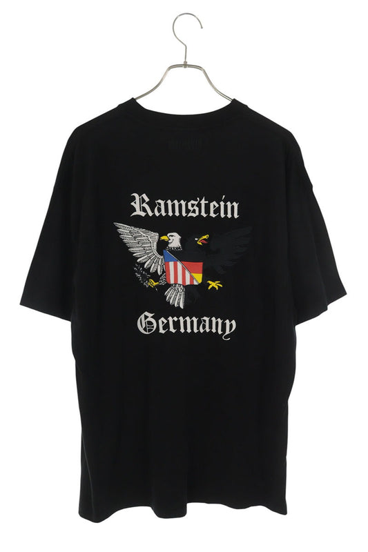 VETEMENTS Logo Embroidered Crewneck T-Shirt Black Size S