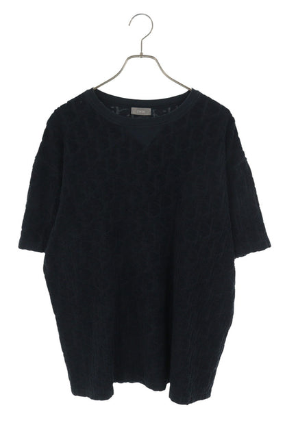 DIOR Oblique Jacquard Terry T-Shirt Navy Size L