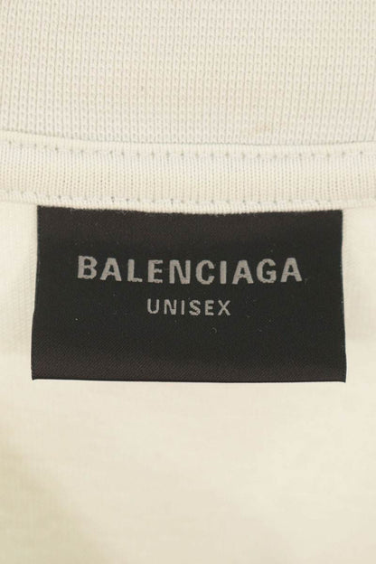 BALENCIAGA 23SS Distressed BB Logo T-Shirt Size S