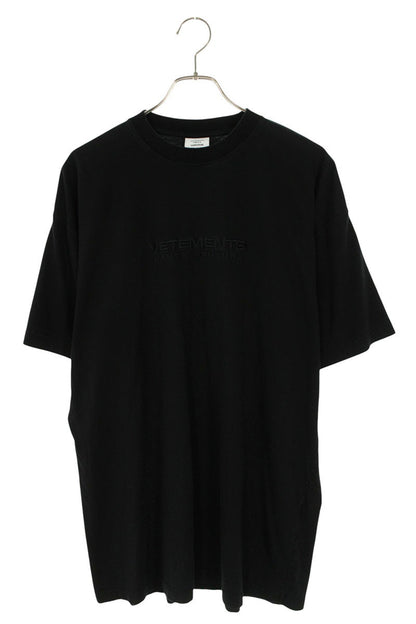 VETEMENTS 21SS Haute Couture Logo T-Shirt Black Size XS