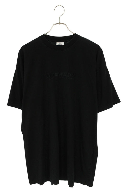 VETEMENTS 21SS Haute Couture Logo T-Shirt Black Size XS