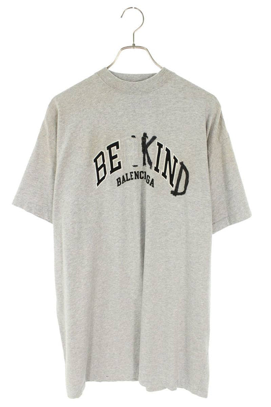 BALENCIAGA 23AW BE KIND Distressed Tee Gray Size XS
