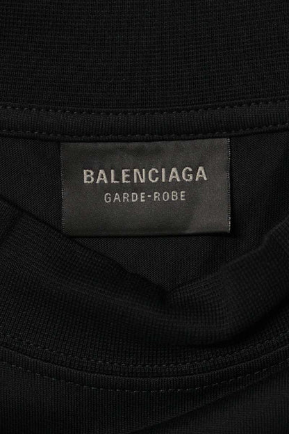 BALENCIAGA Oversized Cotton T-Shirt Black Size L