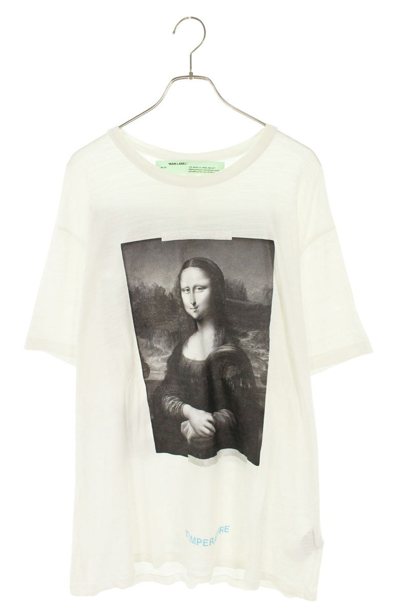 OFF-WHITE Mona Lisa Print Cotton T-Shirt White Size XL