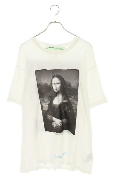 OFF-WHITE Mona Lisa Print Cotton T-Shirt White Size XL