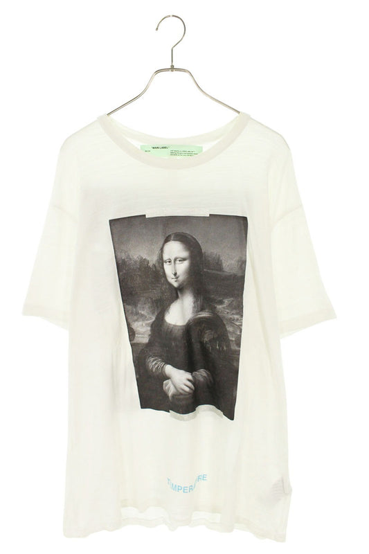 OFF-WHITE Mona Lisa Print Cotton T-Shirt White Size XL