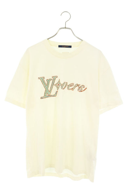 LOUISVUITTON 24AW Embroidered Short Sleeve Tee White Size L