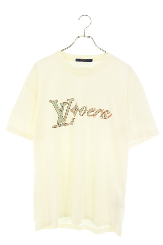 LOUISVUITTON 24AW Embroidered Short Sleeve Tee White Size L