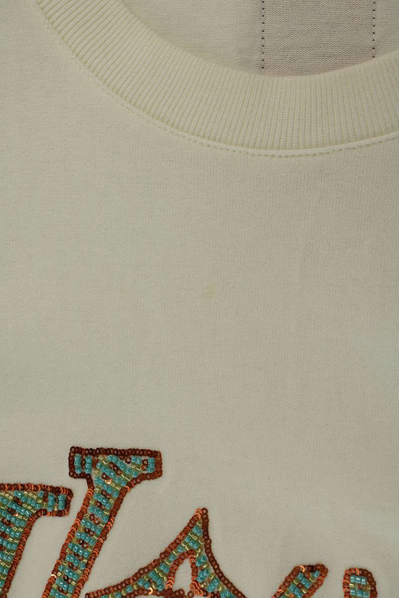 LOUISVUITTON 24AW Embroidered Short Sleeve Tee White Size L