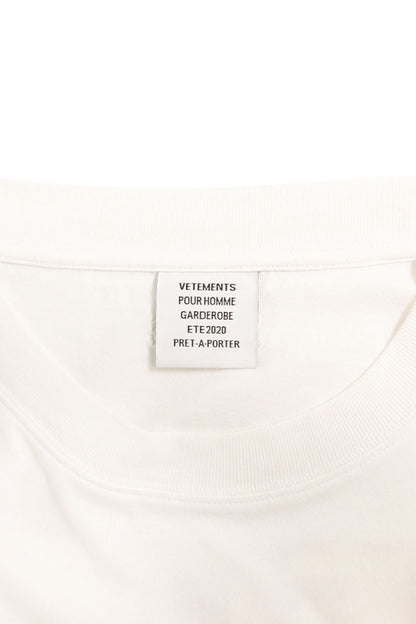 VETEMENTS White FOR RENT Print Oversized Tee Size M