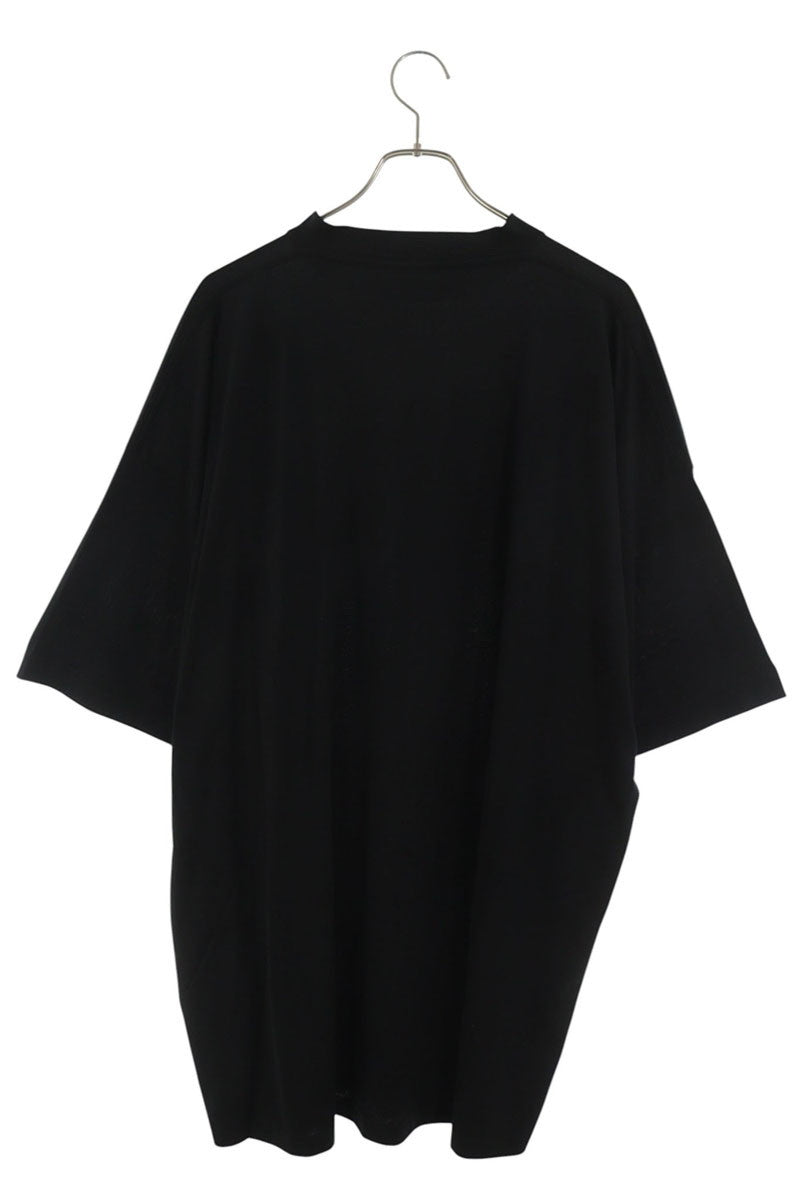 BALENCIAGA Oversized Cotton T-Shirt Black Size L