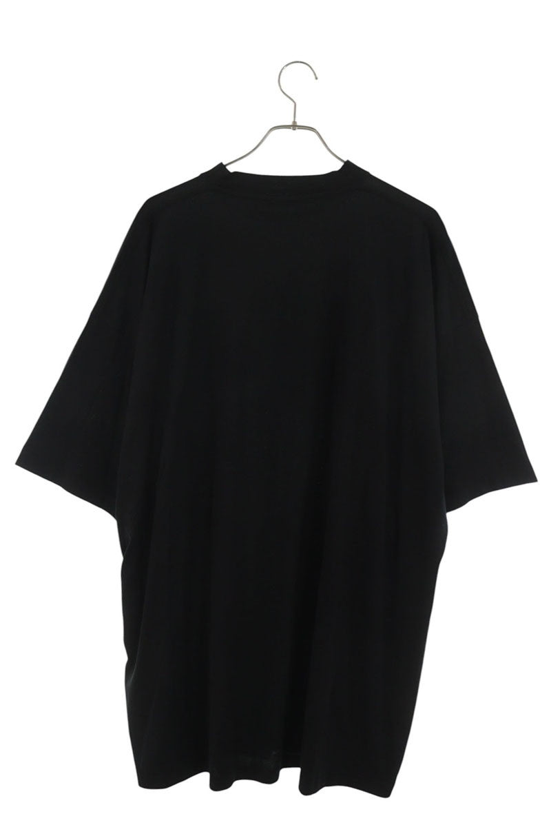 BALENCIAGA Oversize Cotton T-shirt Black Size L