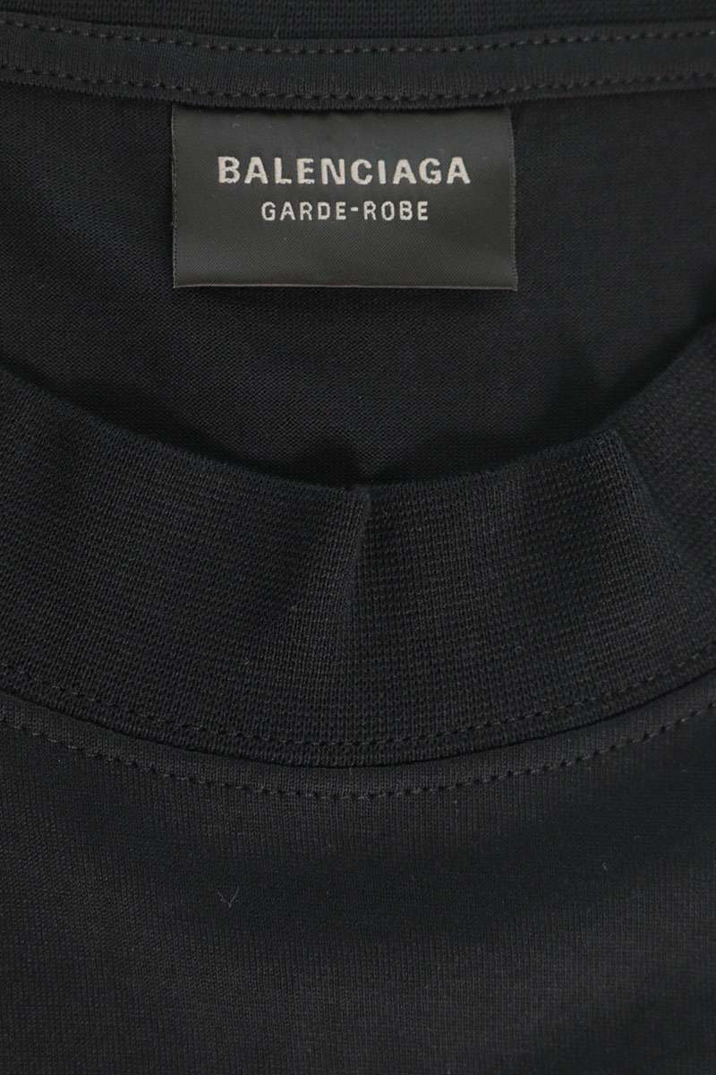 BALENCIAGA Oversize Cotton T-shirt Black Size L