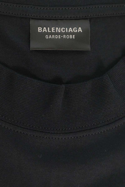 BALENCIAGA Oversize Cotton T-shirt Black Size L