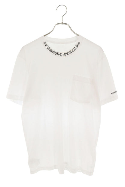 Chrome Hearts Neck Logo Print T-shirt White Size M