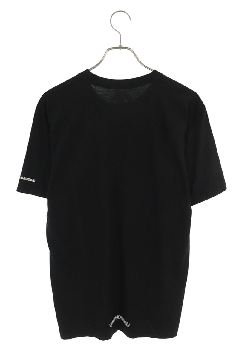 Chrome Hearts Neck Logo Print T-shirt Black Size M