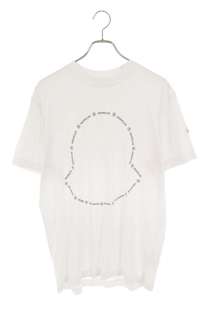 MONCLER 22SS Front Logo Cotton T-Shirt White Size S