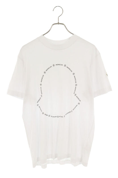 MONCLER 22SS Front Logo Cotton T-Shirt White Size S