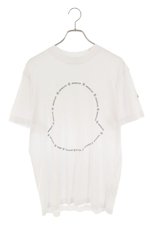 MONCLER 22SS Front Logo Cotton T-Shirt White Size S