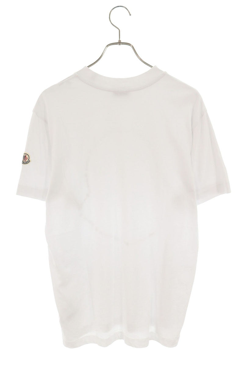 MONCLER 22SS Front Logo Cotton T-Shirt White Size S