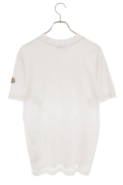 MONCLER 22SS Front Logo Cotton T-Shirt White Size S