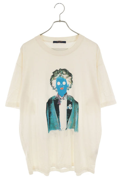 LOUISVUITTON Graffiti Print T-shirt White Size XXL