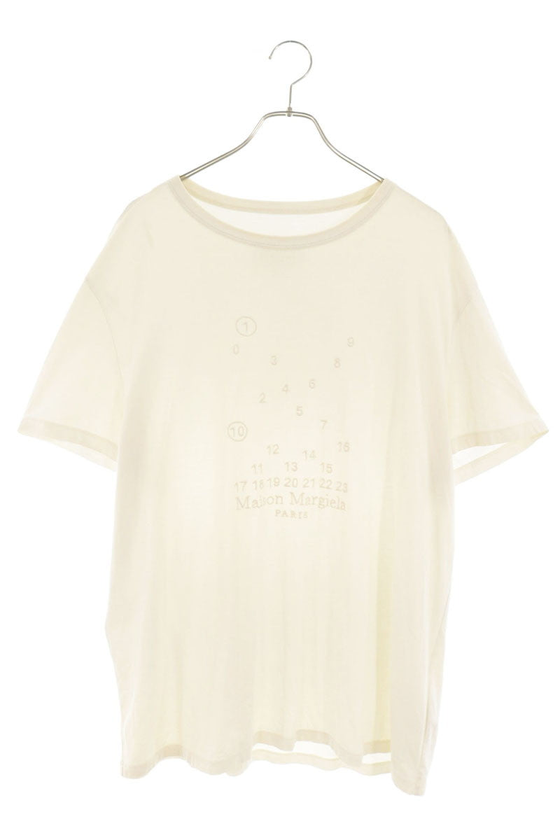 Maison Margiela 23SS Calendar Logo Embroidered Tee Size XL