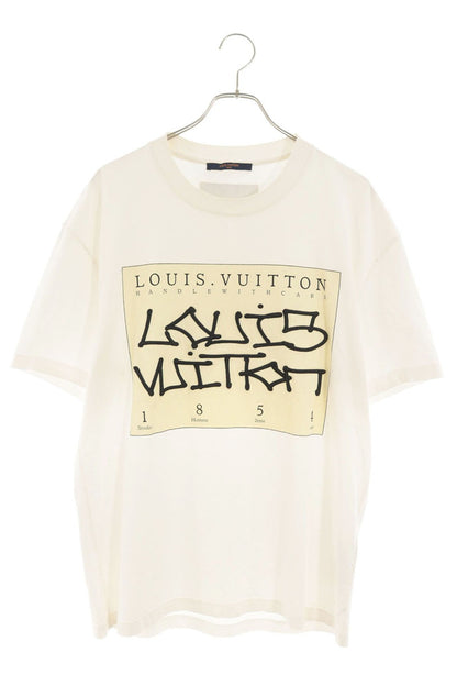 LOUISVUITTON Graphic Embroidered T-shirt White Size L