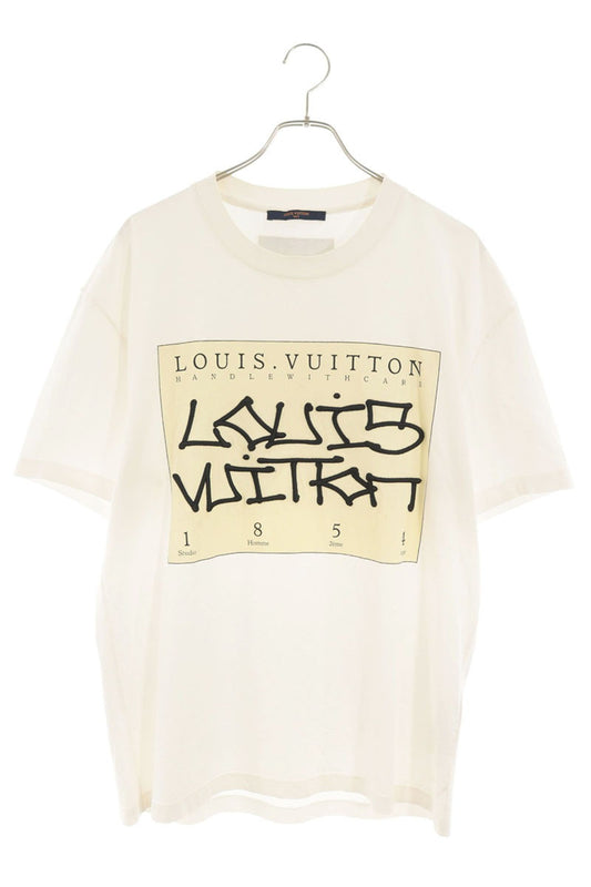 LOUISVUITTON Graphic Embroidered T-shirt White Size L