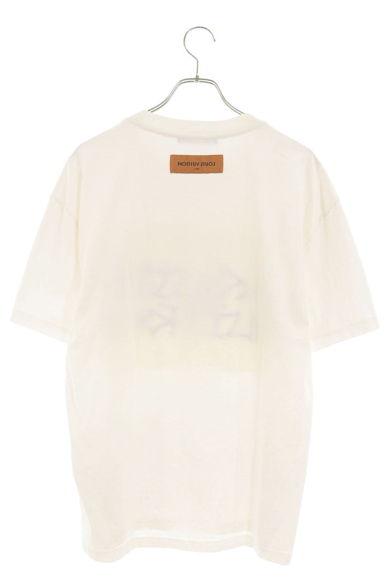 LOUISVUITTON Graphic Embroidered T-shirt White Size L