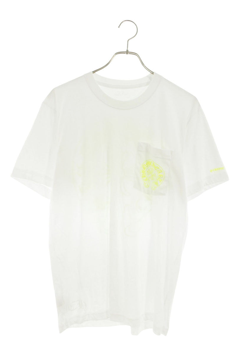 Chrome Hearts Horseshoe Tee White Yellow Size M