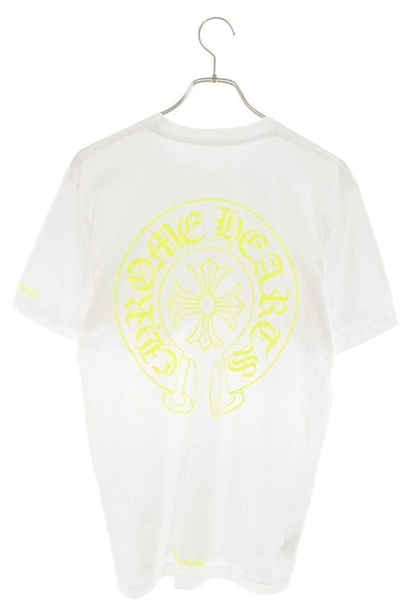 Chrome Hearts Horseshoe Tee White Yellow Size M