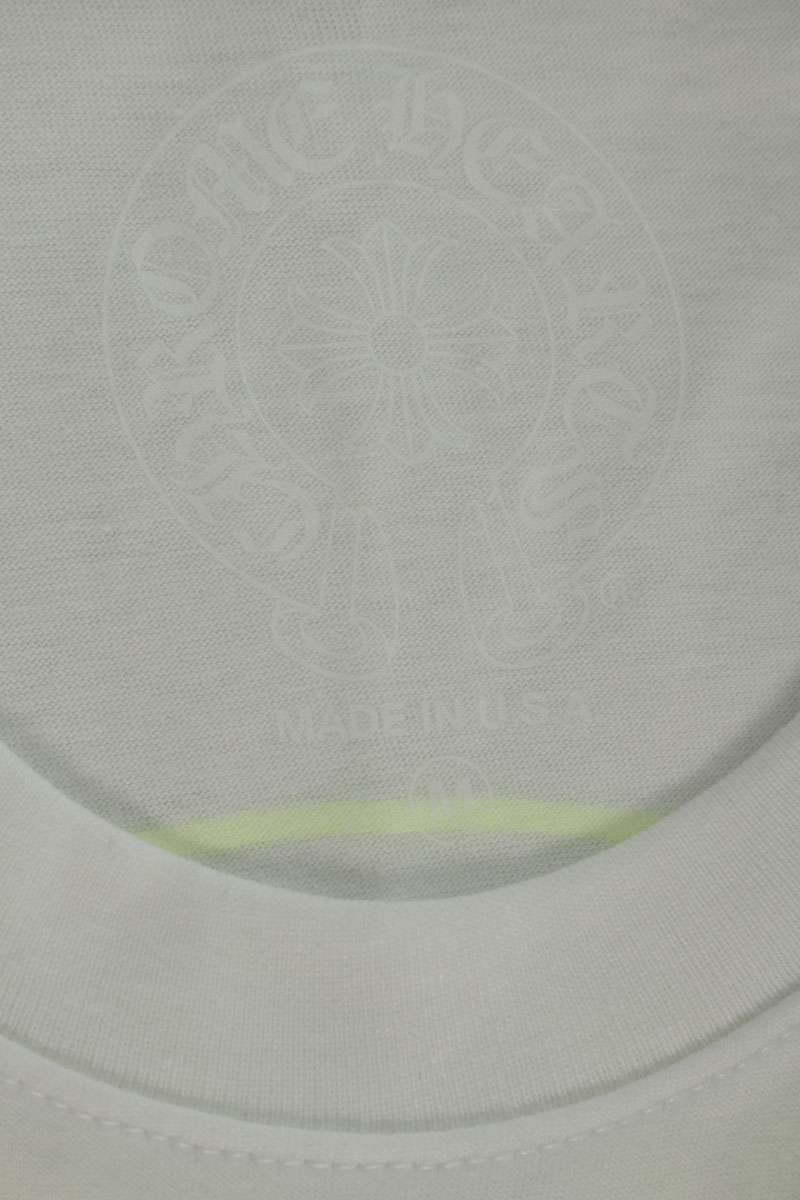 Chrome Hearts Horseshoe Tee White Yellow Size M