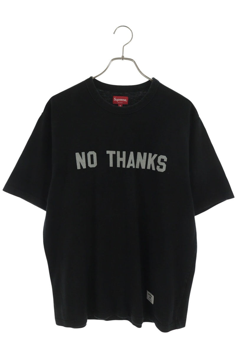 SUPREME 21AW No Thanks S S Top Black Size M