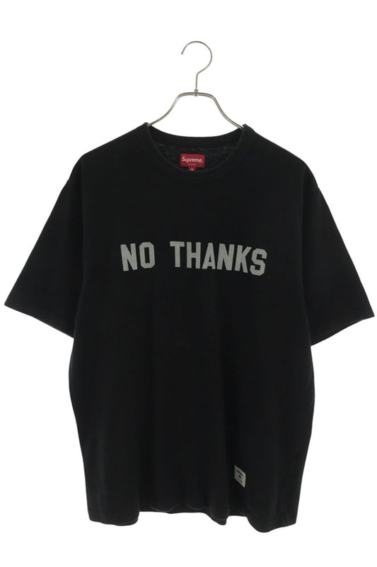 SUPREME 21AW No Thanks S S Top Black Size M