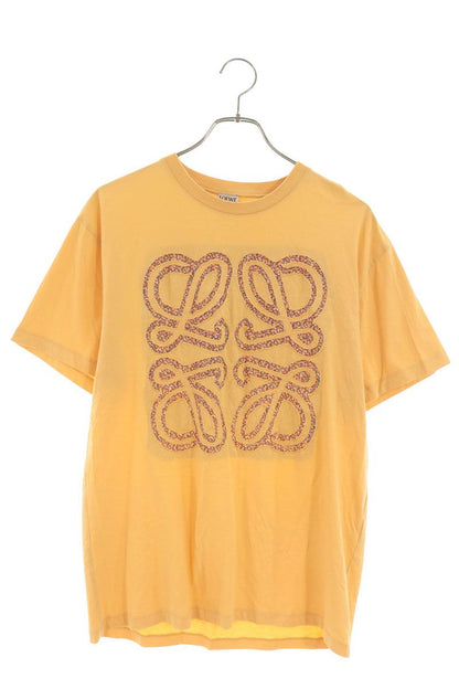 LOEWE Liberty Anagram Logo Cotton T-Shirt Yellow Size M