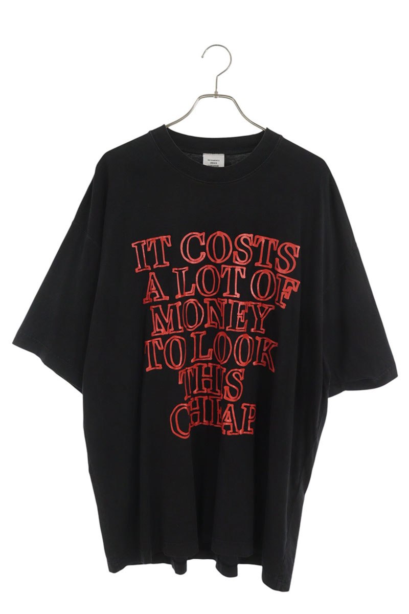 VETEMENTS Multi Graphic Print Cotton Tee Size XS