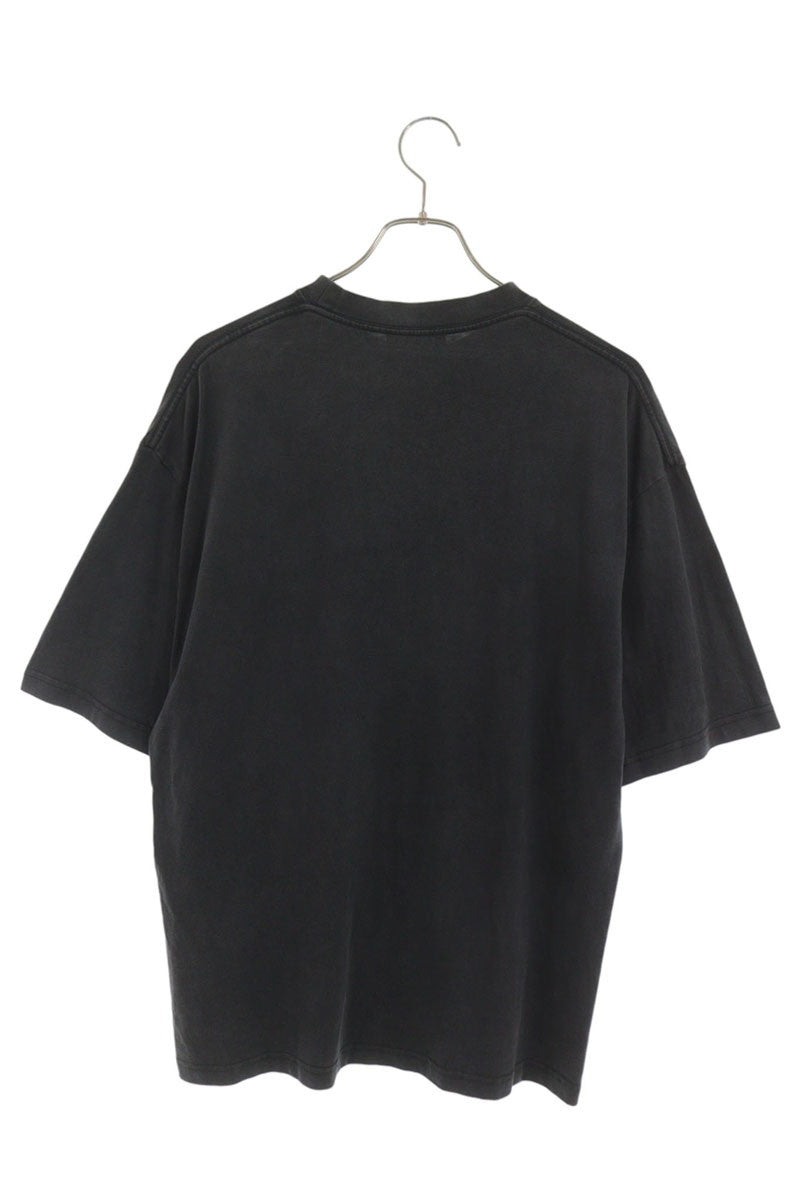 BALENCIAGA BB Logo Embroidered T-shirt Black Size XS