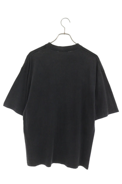 BALENCIAGA BB Logo Embroidered T-shirt Black Size XS