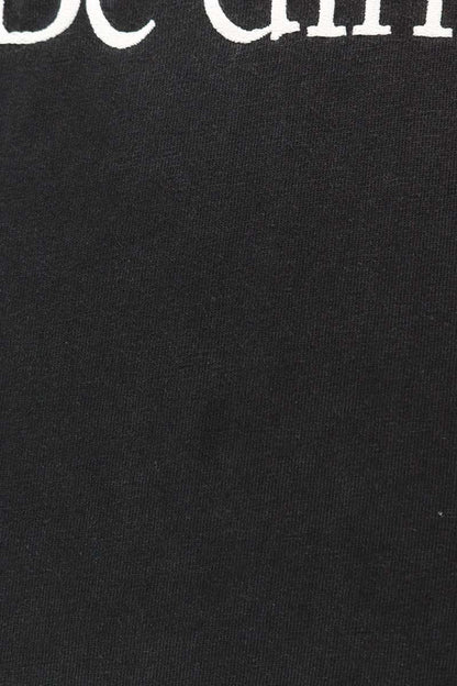 BALENCIAGA Be Different Embroidered T-shirt Black Size XS