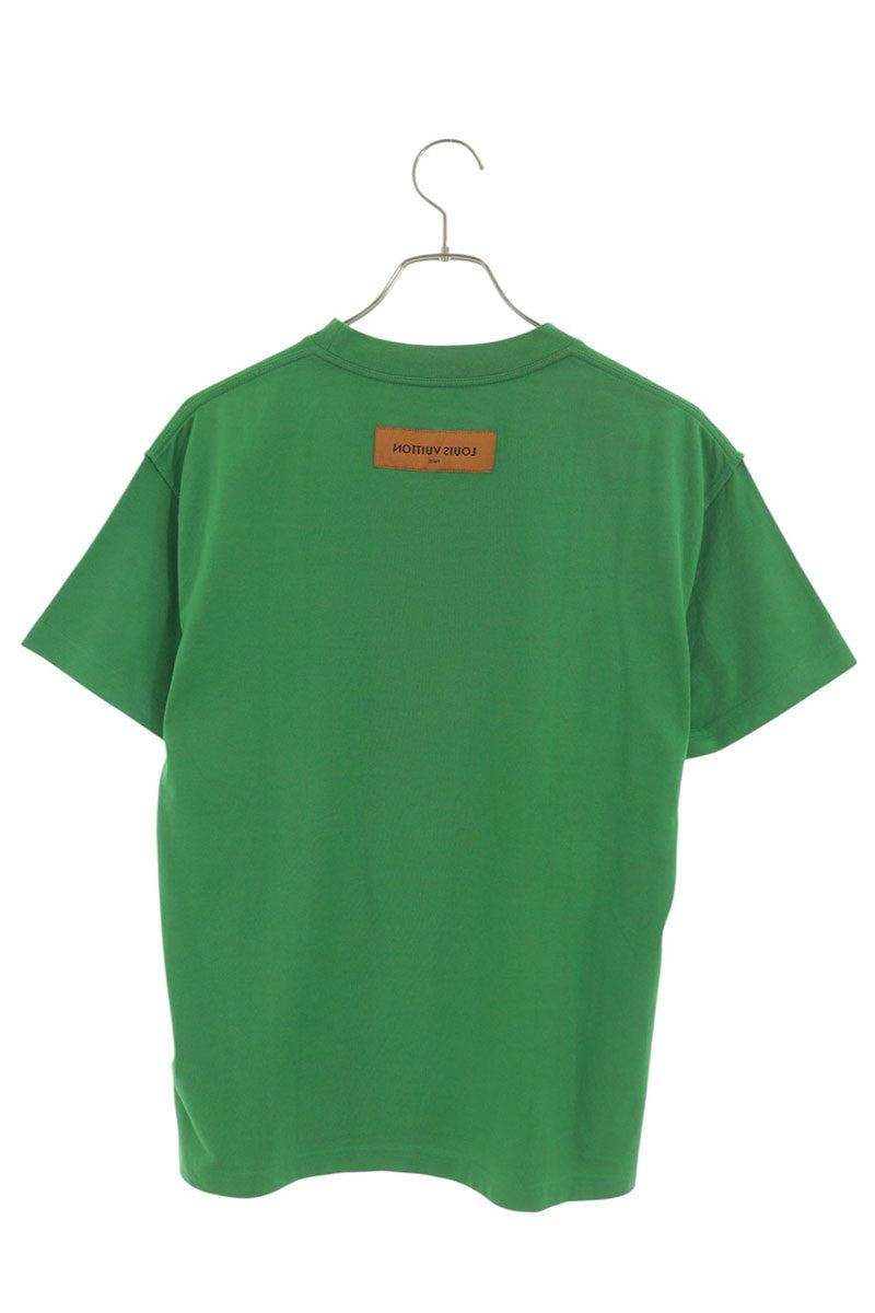 LOUISVUITTON LV Debossed T-shirt Green Size XS