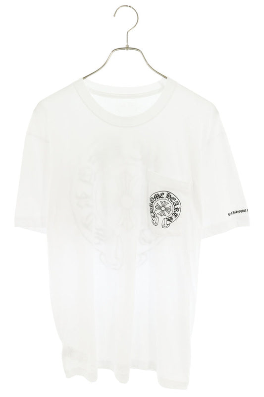 Chrome Hearts CH T-SHRT Back Horseshoe Print White Size L