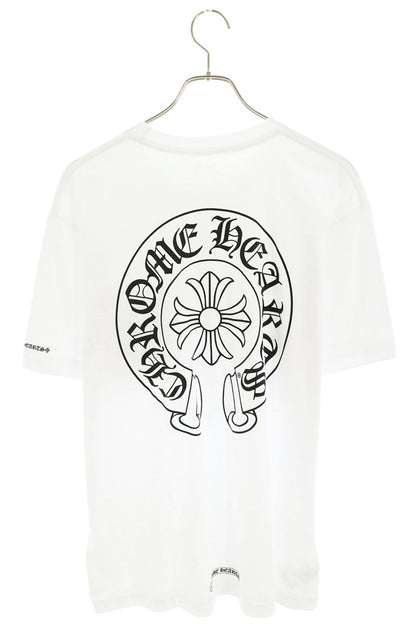 Chrome Hearts CH T-SHRT Back Horseshoe Print White Size L