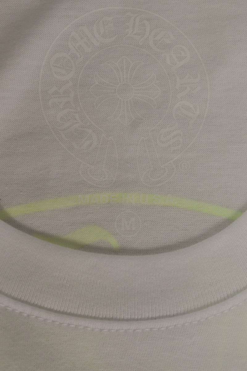 Chrome Hearts Horseshoe Tee White Yellow Multi Size M