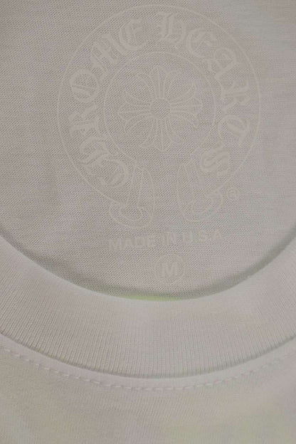Chrome Hearts Back Horseshoe Print Tee White Cotton Size M