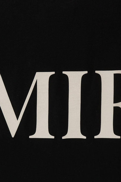 AMIRI MA Logo Print Cotton T-Shirt Black Size M