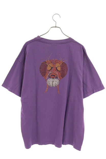 SAINT MICHAEL 21SS Smiley Bug Print T-Shirt Purple Size XL