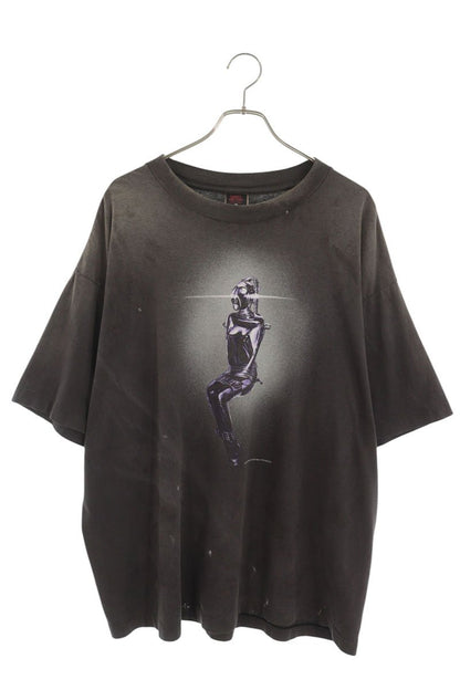 SAINT MICHAEL Vintage Robot Print T-Shirt Size XL