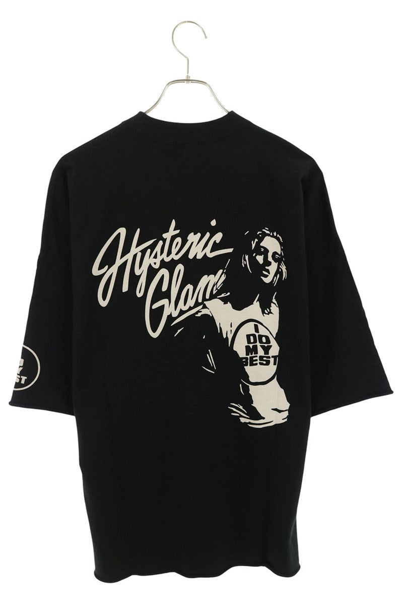HYSTERIC GLAMOUR Black Back Print Sweat Tee Size S